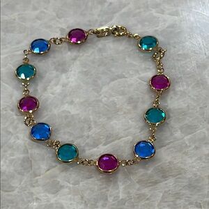 Swarovski Gold Multi Color Bracelet